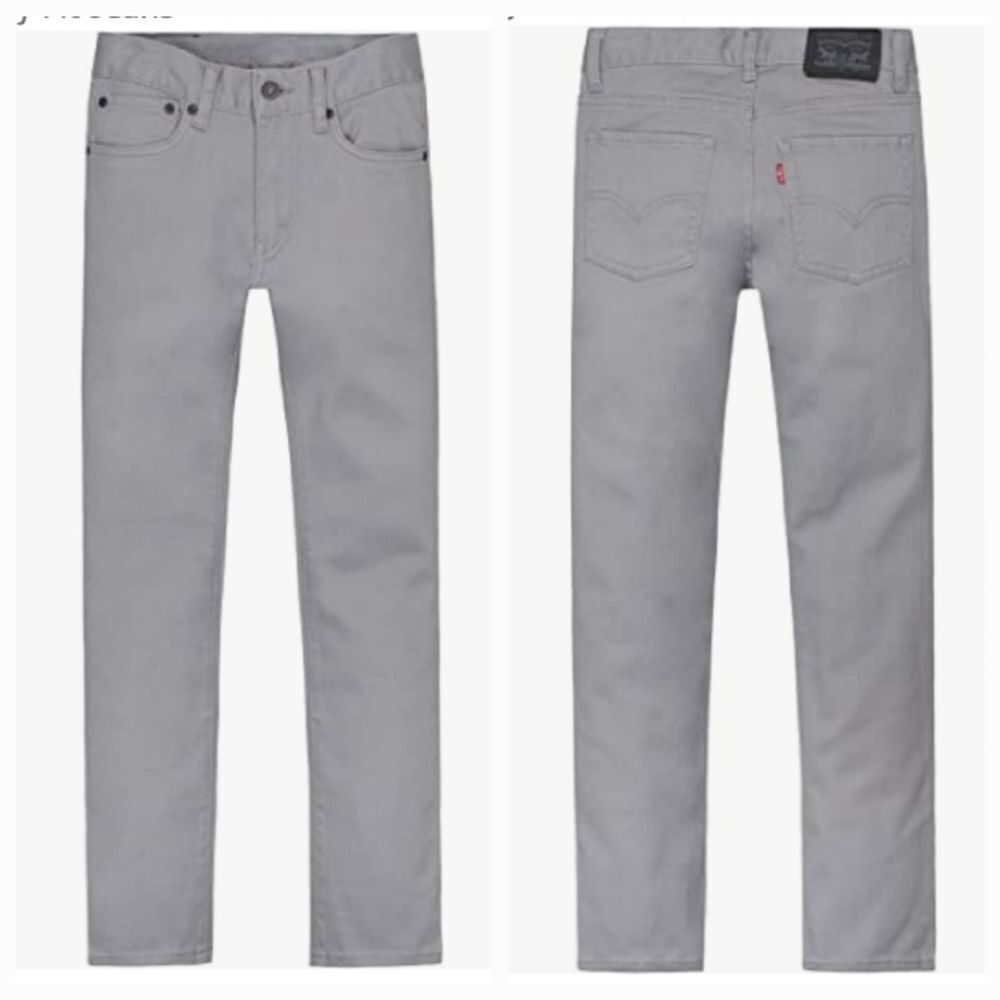 🔥Levi's 510 Light Gray Big Skinny Jeans Youth Size 12